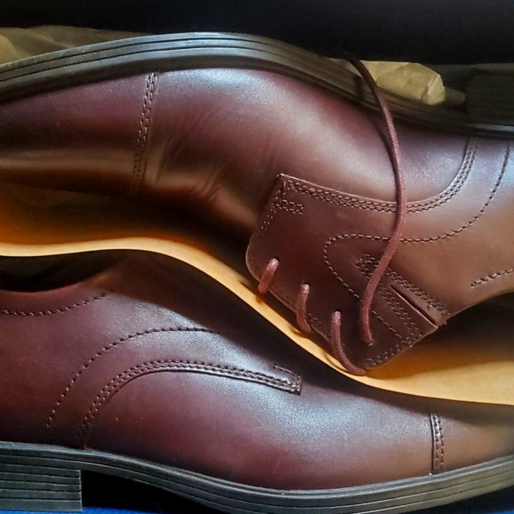 Clark's Griswalds brandy new size 10.5 3E BNIB guaranteed to last 5 years.